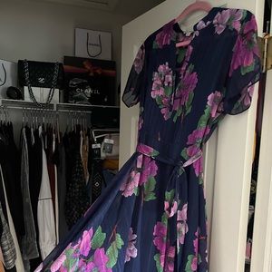 Sheer dress with slip. Size 10